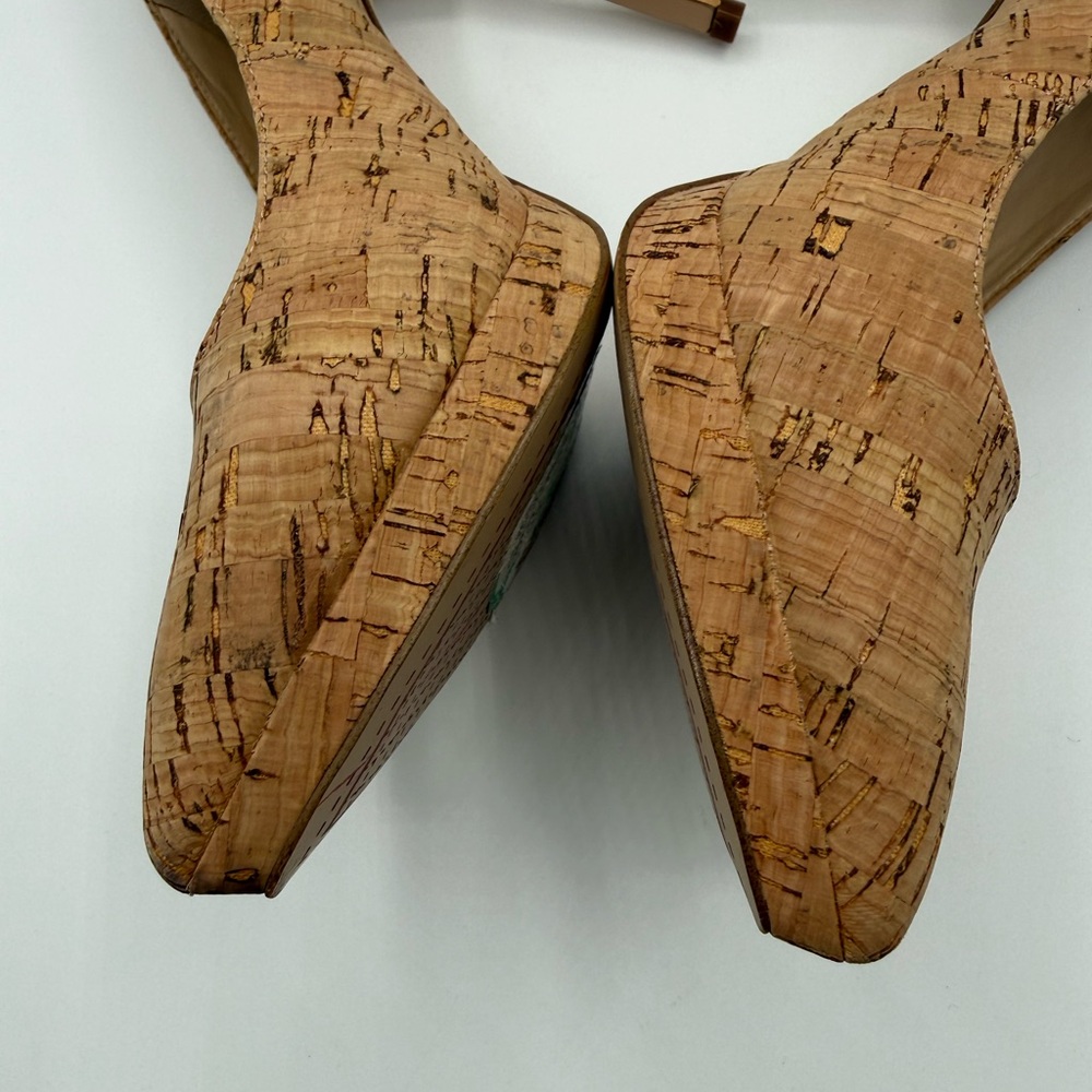 Jessica Simpson Analista Natural Cork Platform Heels Sophisticated Classic Pumps - Picture 15 of 16